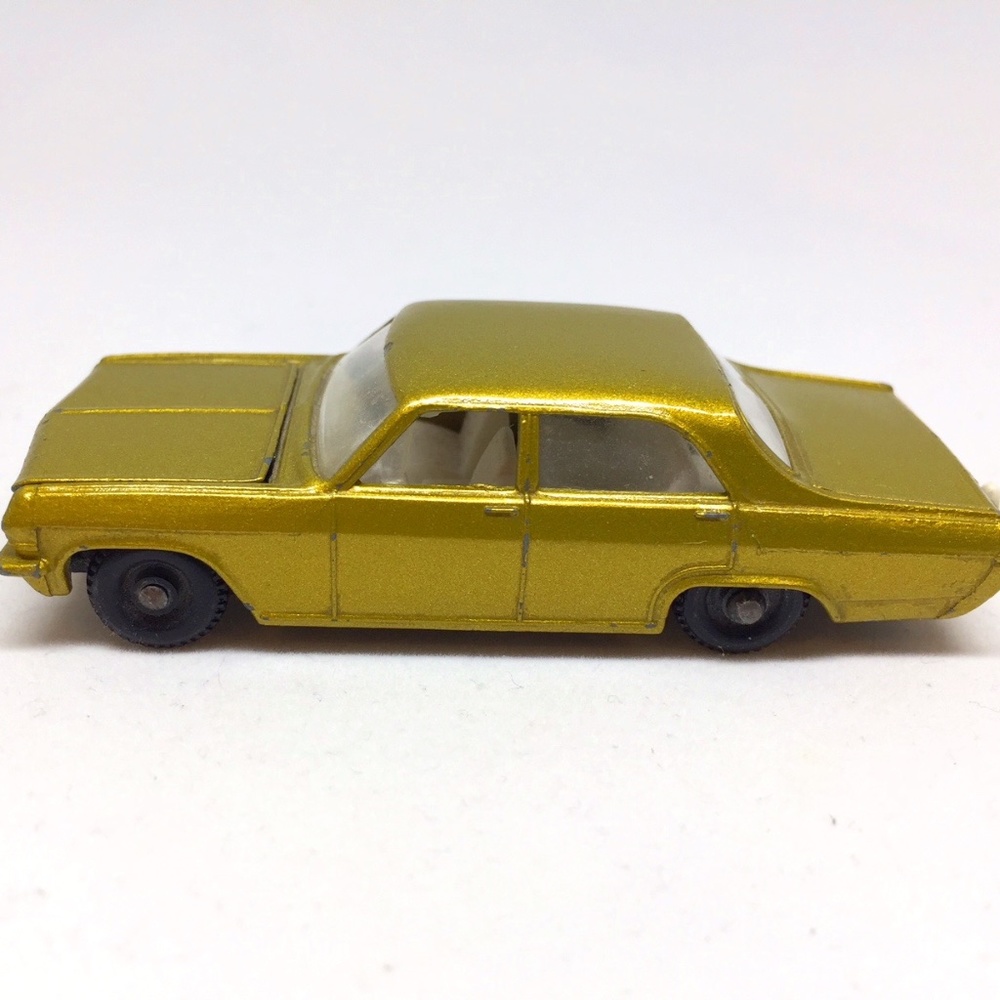 Vintage Lesney Matchbox Opel Diplomat - Gold Metallic